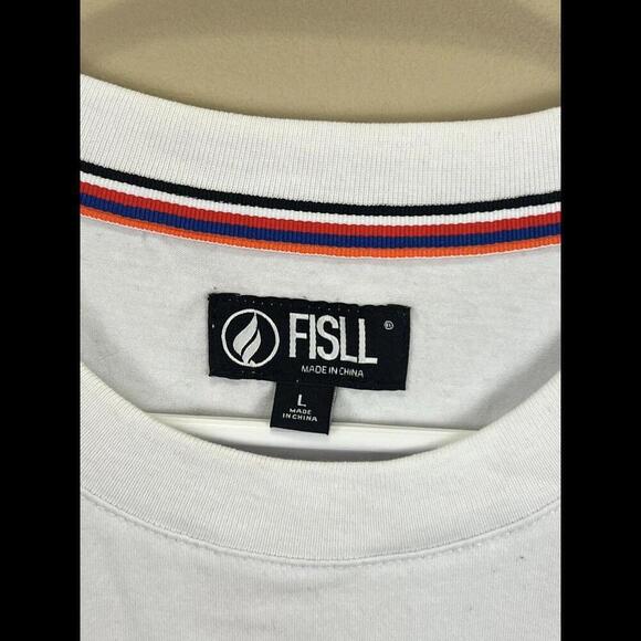 Unisex FISLL White 2023 WNBA All-Star Game Applique T-Shirt Large EUC - Picture 4 of 4